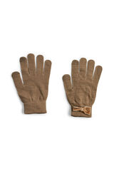 Pieces Guantes smart de punto nude