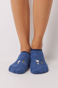 Women'secret Calcetines invisibles Snoopy azul   azul