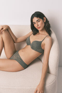 Women'secret Kaki csipk&eacute;s GORGEOUS push-up melltart&oacute;