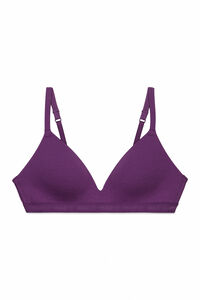 HI&BYE Soutien triangular com enchimento roxo