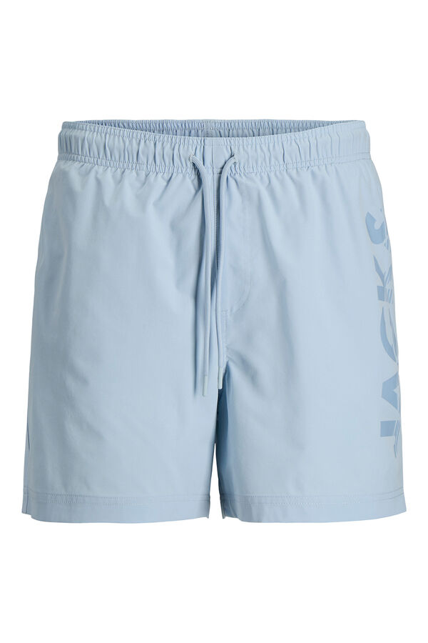 Jack & Jones Ba&ntilde;ador detalle logo contraste azul