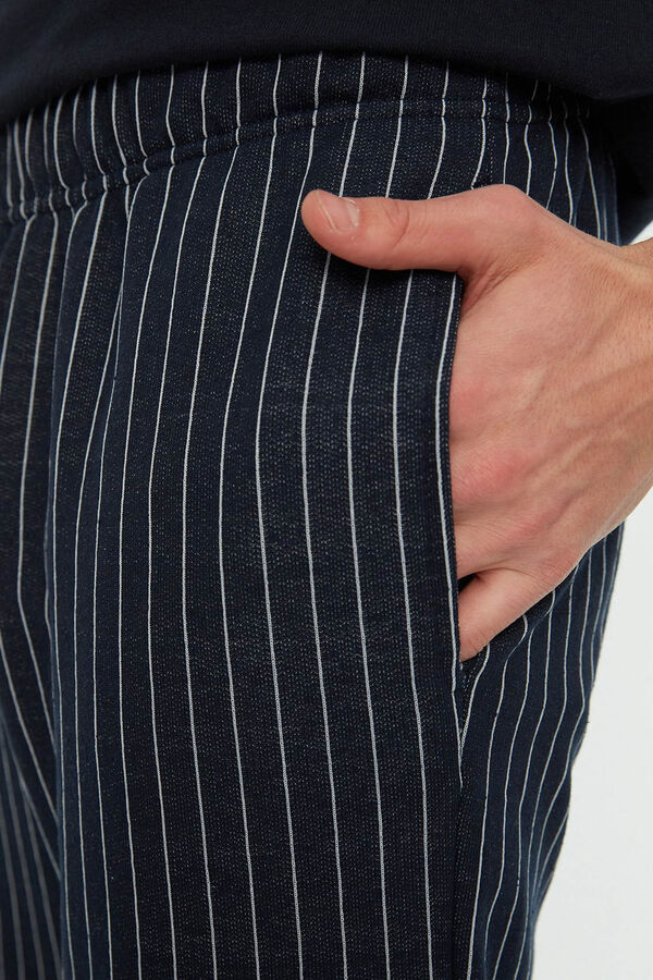 Trendyol Regular fit print pyjamas set in grey  bleu