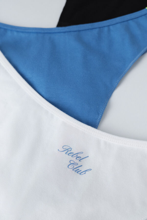 HI&BYE Pack 3 bragas brasile&ntilde;as azul, blanco, negro azul