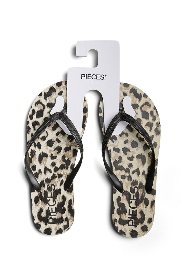 Pieces Chanclas playa  negro