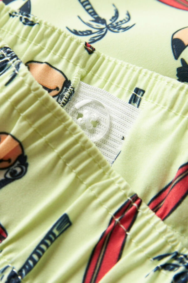 Name it Ba&ntilde;ador estampado de ni&ntilde;o verde