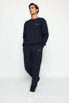 Trendyol Conjunto pijama largo azul "Mars"