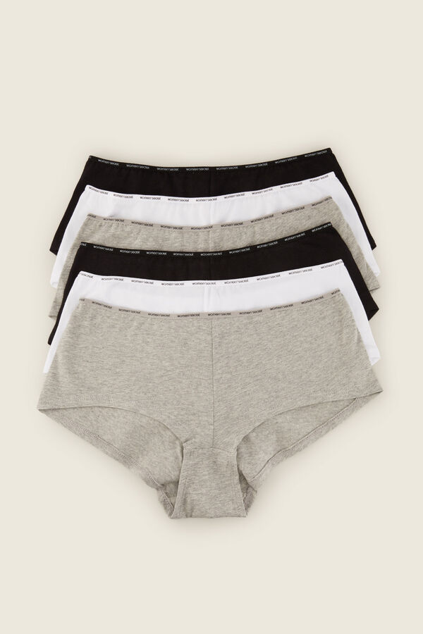 Women'secret Pakovanje od 6 para gaćica culotte od organskog pamuka Print