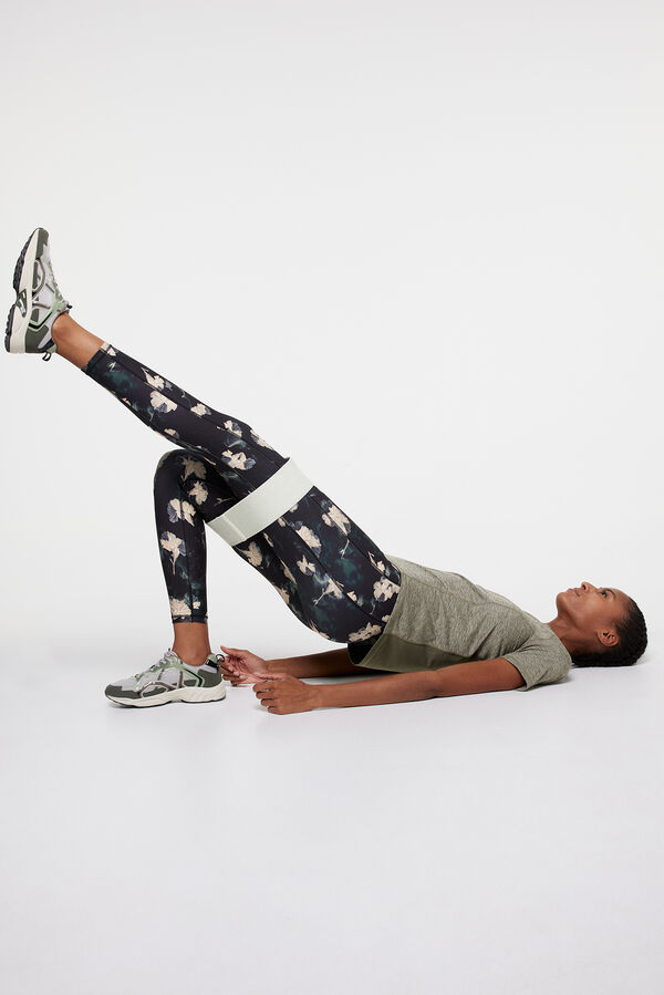 Only Play Legging estampado flores azul