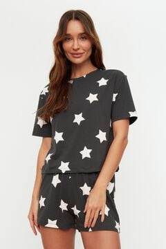 Trendyol Pijama em algod&atilde;o estampado gal&aacute;xia