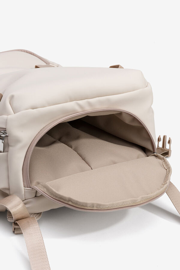 Vilanova Mochila Weekend Acolchada beige