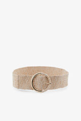 Pieces Remen s velikom zlatnom kopčom Smeđa