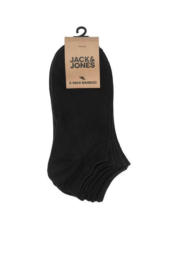 Jack & Jones 5-pack plain bamboo socks black