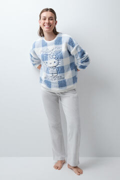 Women'secret Pijama comprido Hello Kitty borrego