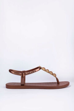 Ipanema Sand&aacute;lia com tira em T e brilho