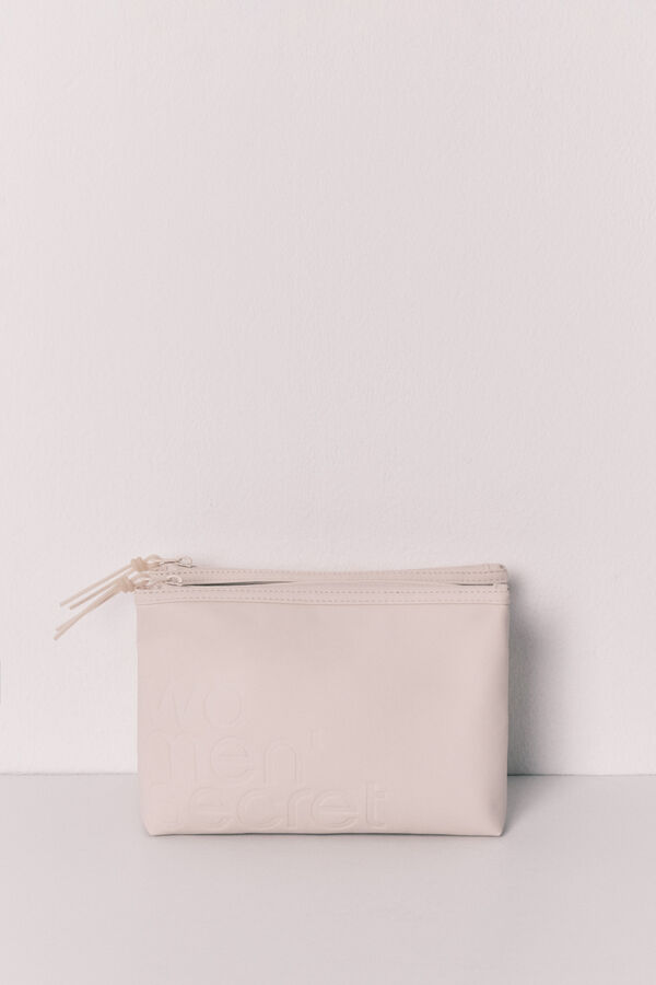 Women'secret Beli srednji dvostruki neseser Bež