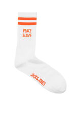 Jack & Jones Calceltines altos de tenis print Good Vibes naranja
