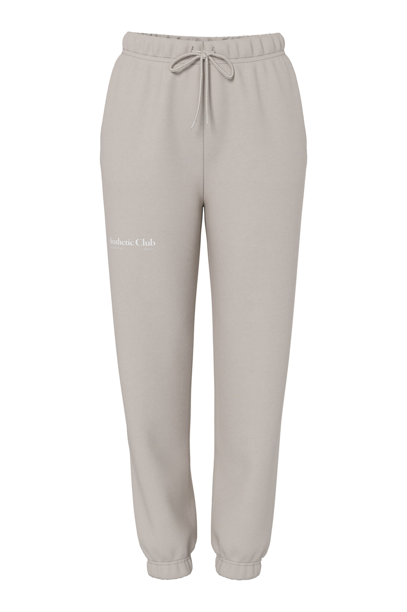 Pieces Cal&ccedil;as de fato de treino casual bege Aesthetic club