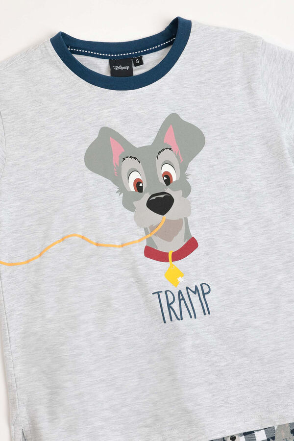 Admas Pijama curto da Disney Ladynd the Tramp azul