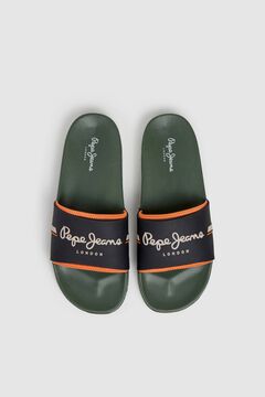 Pepe Jeans Chanclas de banda detalle fl&uacute;or