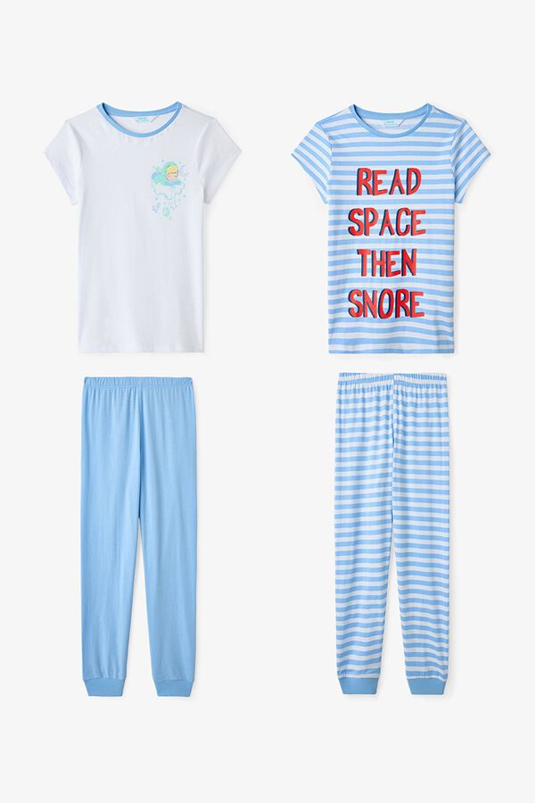 Penti Space striped 2-pack kids pyjamas blue