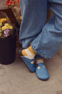 Women'secret Plave zatvorene BIO papuče od teksasa