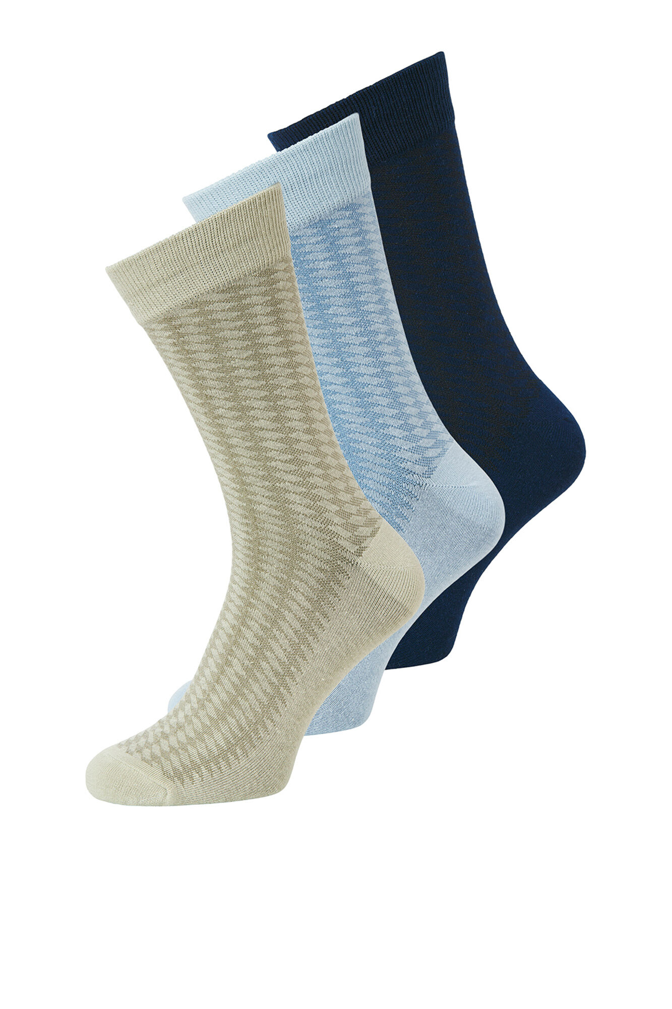 Jack & Jones Pack 3 calcetines algod&oacute;n canal&eacute;