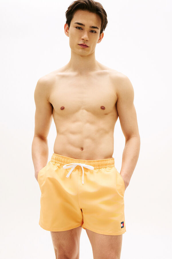 Tommy Hilfiger Ba&ntilde;ador hombre con bandera bordada naranja