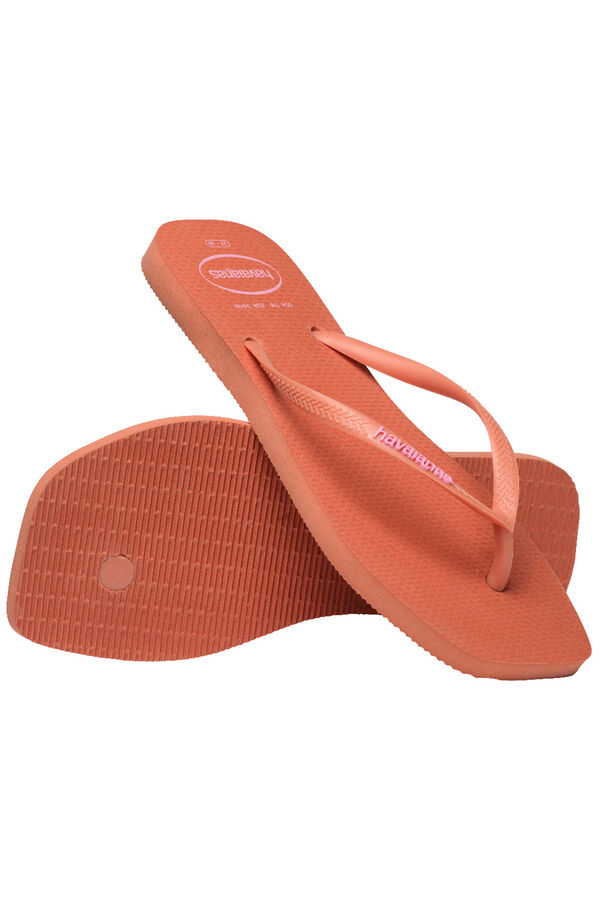 Havaianas Chanclas Hav. Slim Square Logo Pop Up Rosa rosa