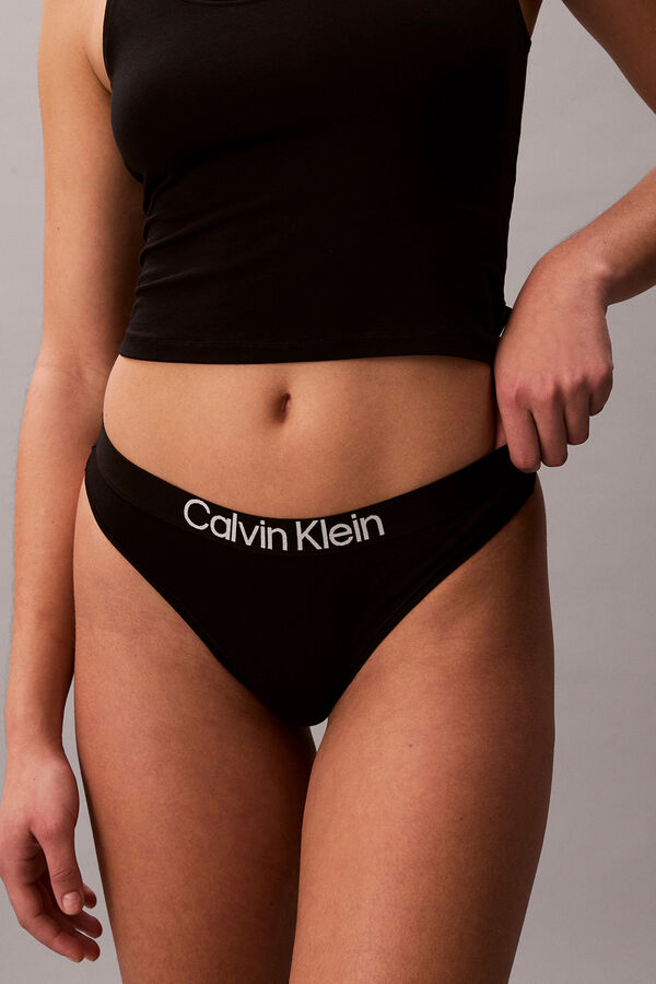 Calvin Klein Pack 3 tangas logo negro