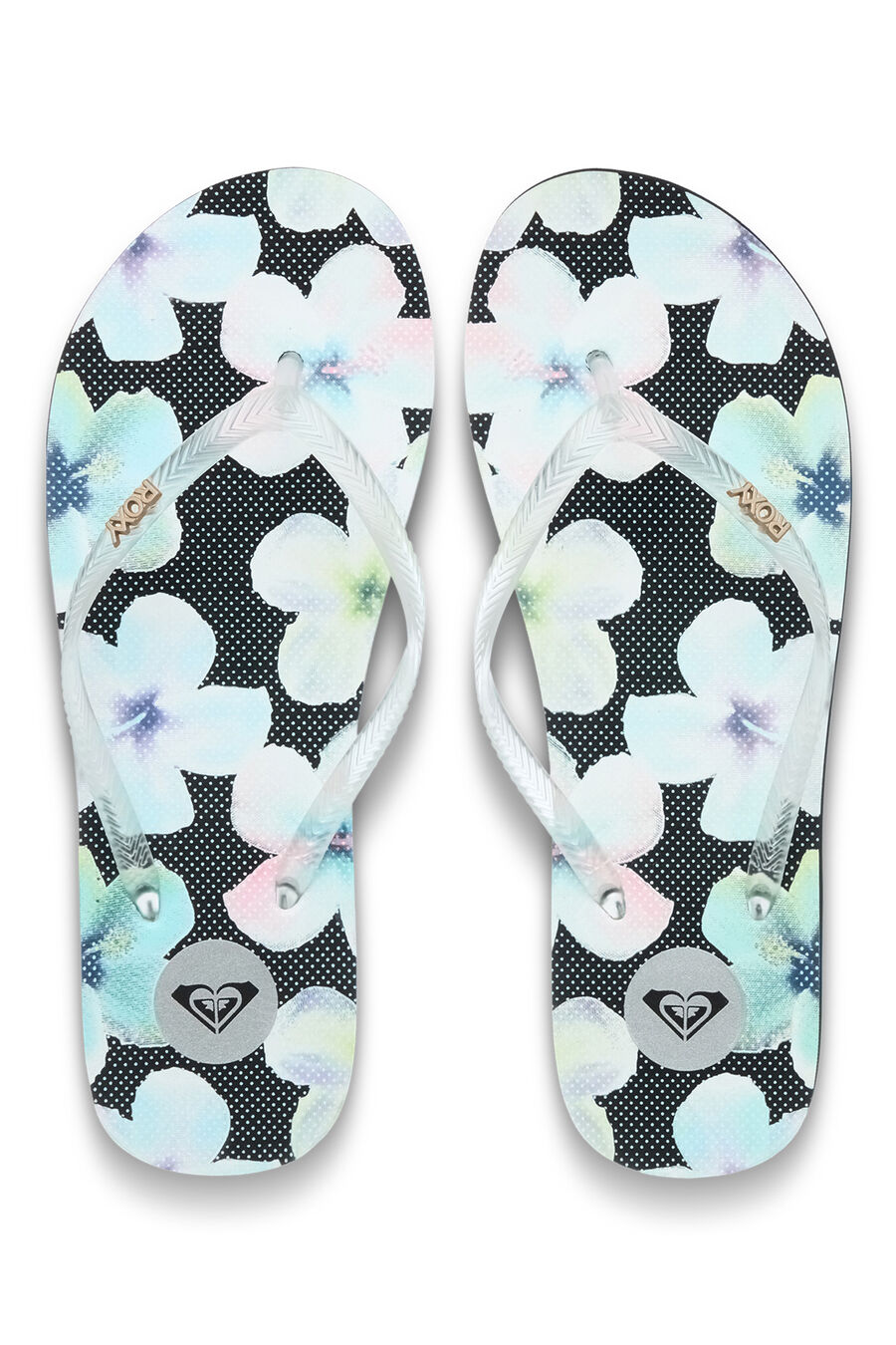 Chanclas lunares y flores