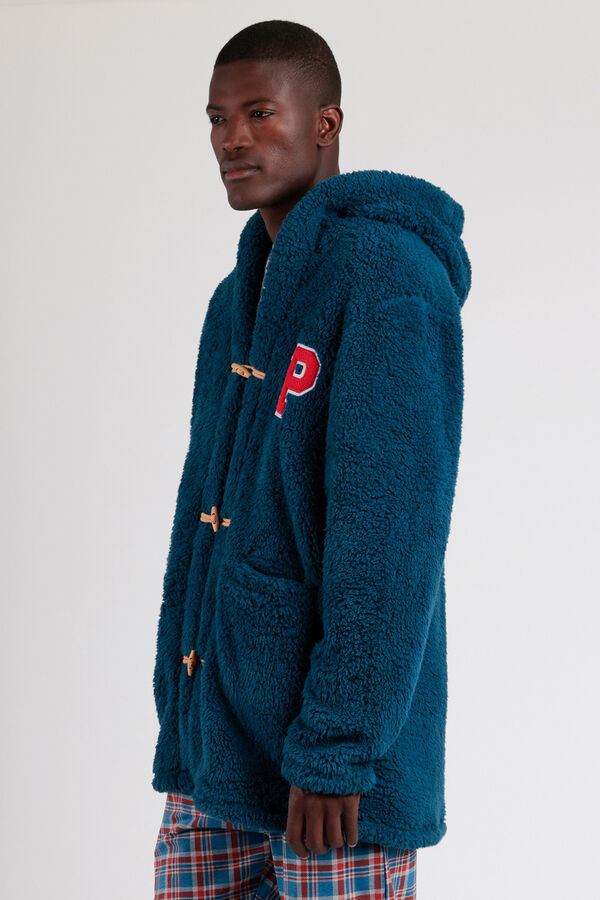 Admas Bata corta borrego Paddington para hombre  azul