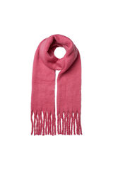 Pieces Bufanda larga con flecos rose