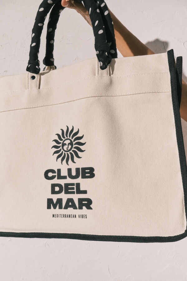 Women'secret Bež platnena velika &scaron;tampana ta&scaron;na Bež