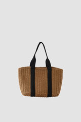 Pieces Bolso de paja brown