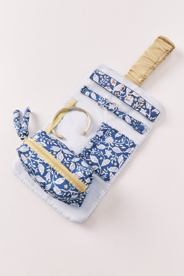 Women'secret Plavi cvetni nakit na rolovanje Print