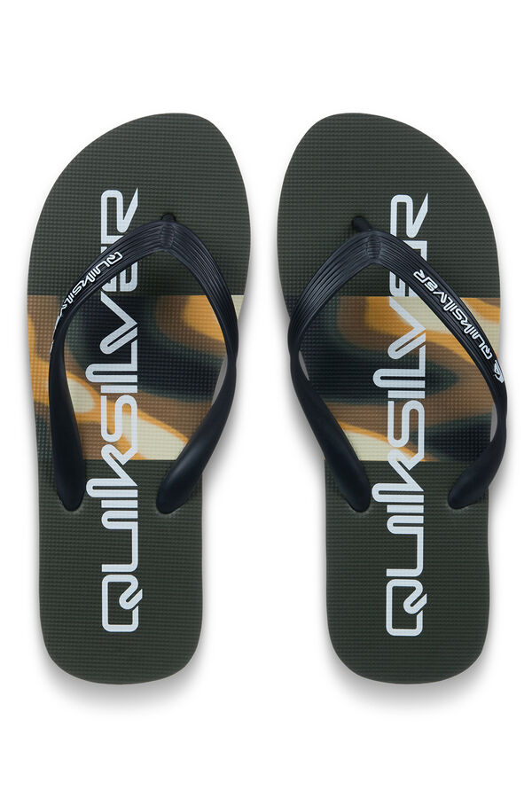 Quiksilver Chanclas antideslizantes l&iacute;nea marr&oacute;n