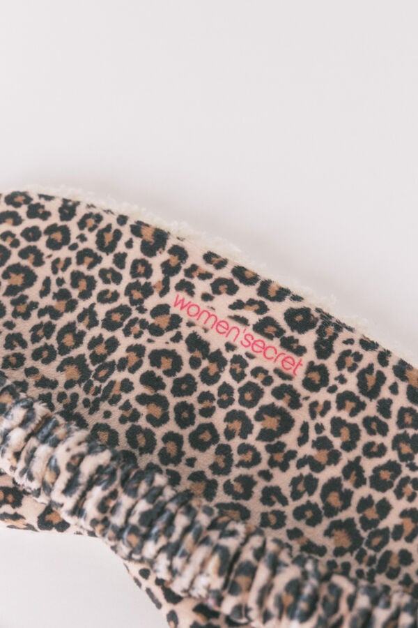 Women'secret Snoopy szintetikus bárányszőr alvómaszk bézs