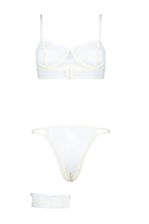 Trendyol Menyasszonyi feh&eacute;rnemű szett feh&eacute;r