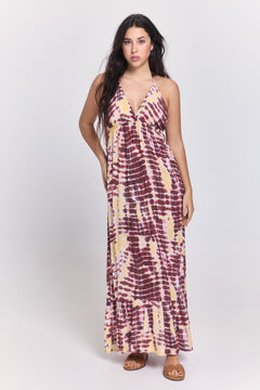 Pieces Vestido estilo playero viscosa glitter