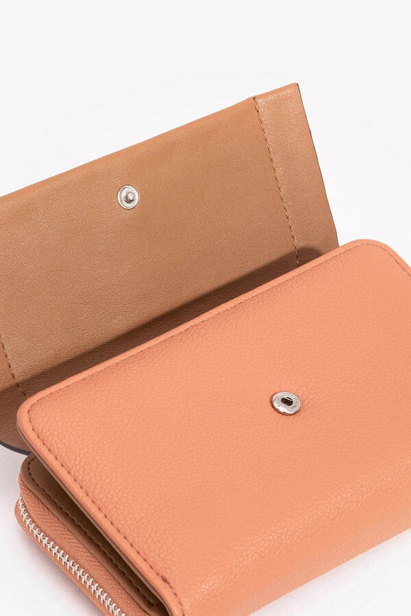 Vilanova Monedero mediano con solapa beige