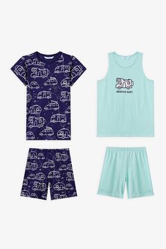 Penti Pack 2 pijamas curtos infantis caravana