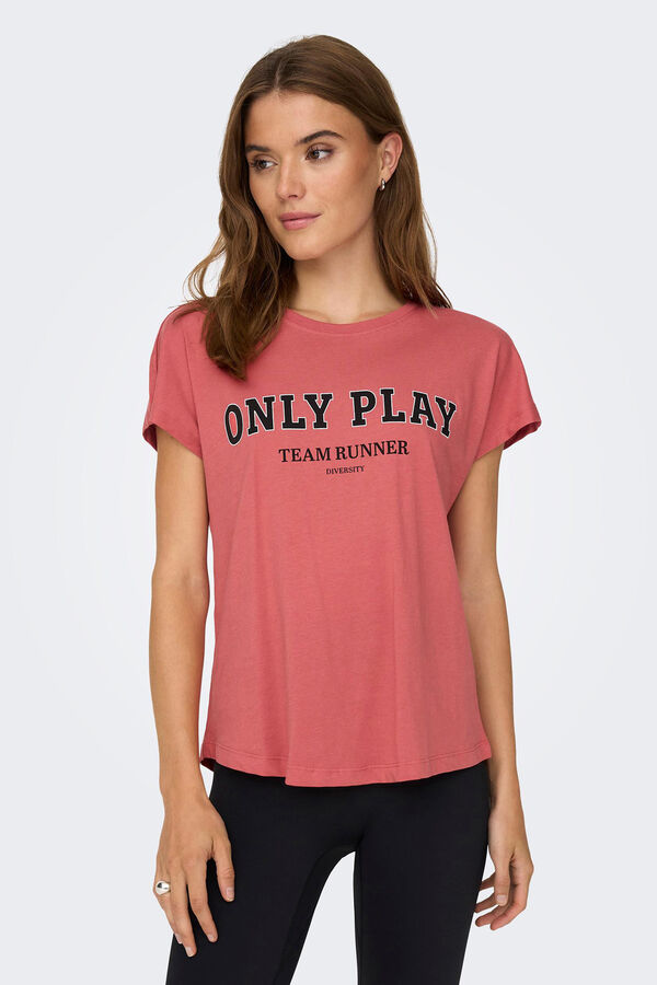 Only Play T-shirt team runner vermelho