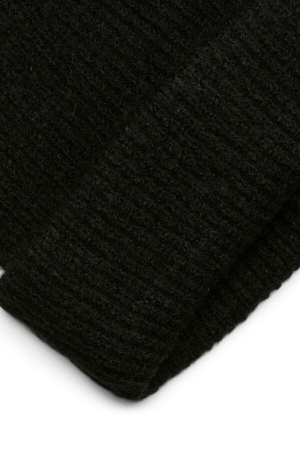 Pieces Gorro de punto negro