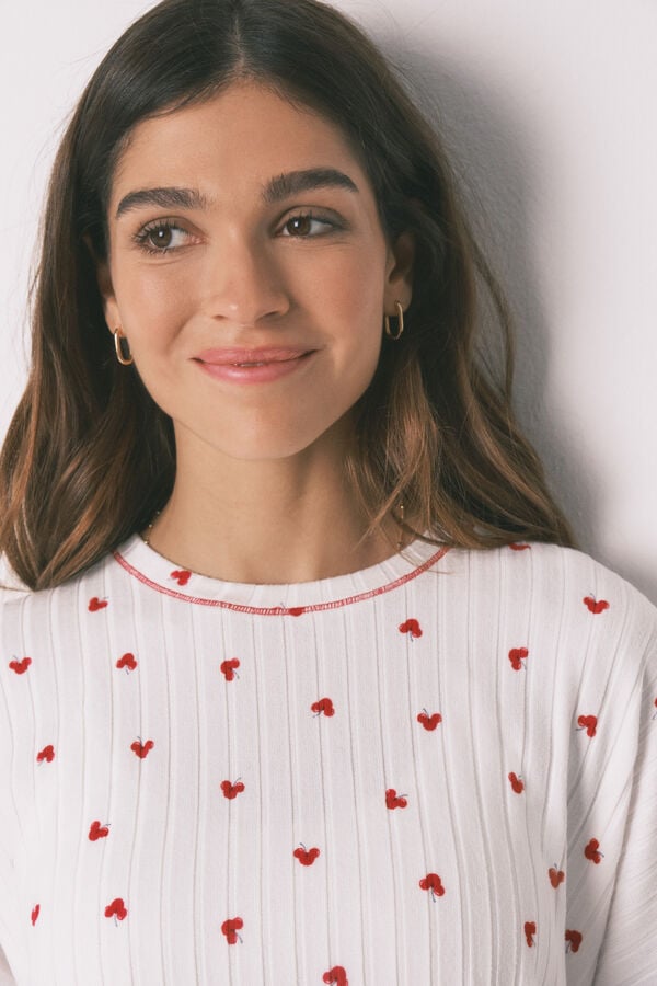 Women'secret Duga pidžama sa printom Mickey Cherry Print