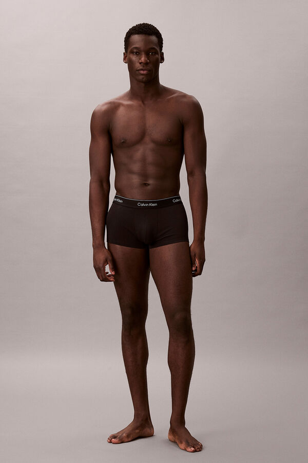 Calvin Klein Pack de 3 b&oacute;xers de tiro bajo - Icon Cotton Stretch negro
