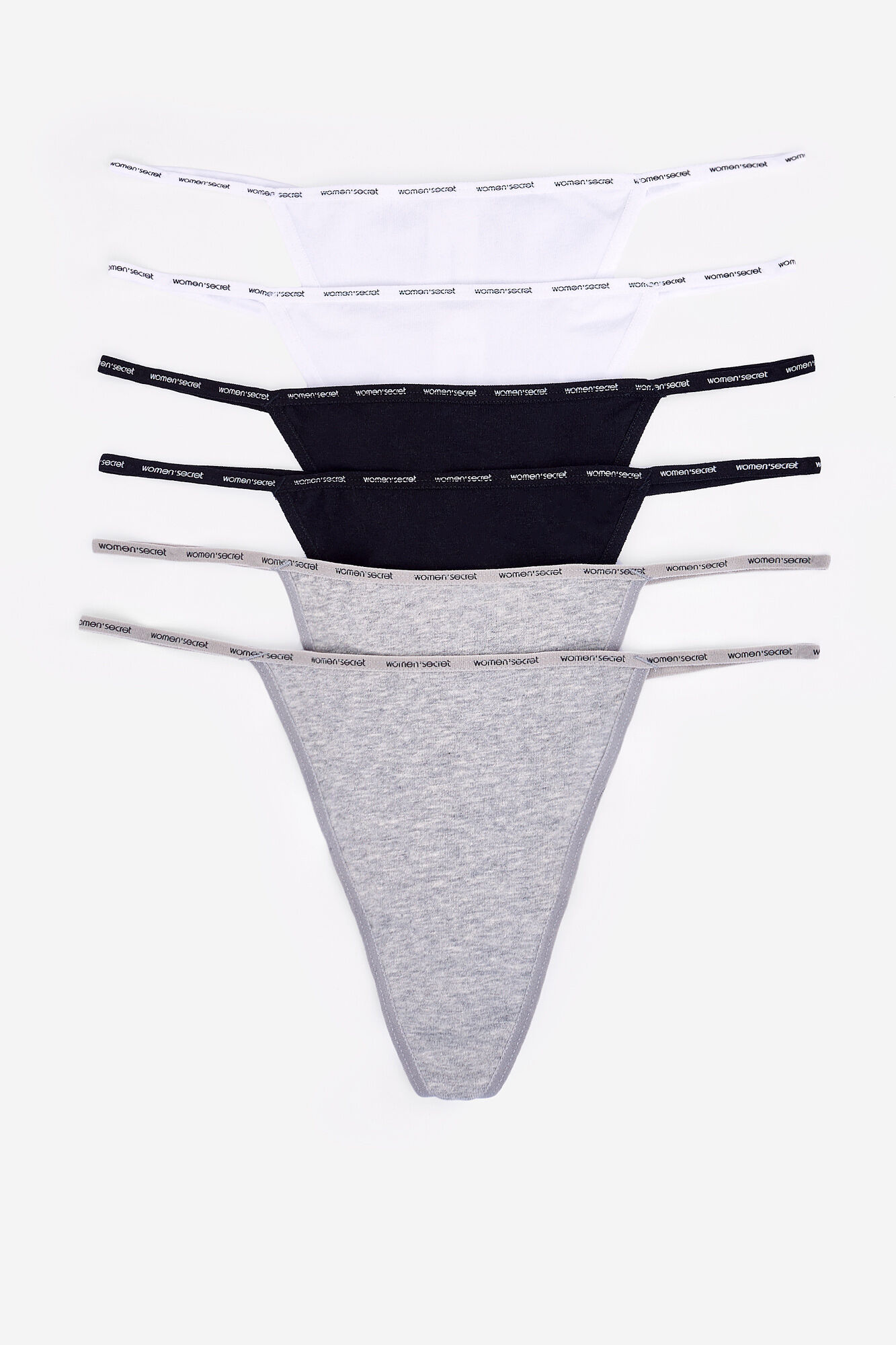 Women'secret Pakovanje od 6 pari pamučnih tangica