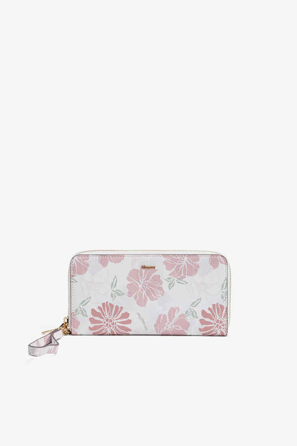Vilanova Monedero Grande Floral beige