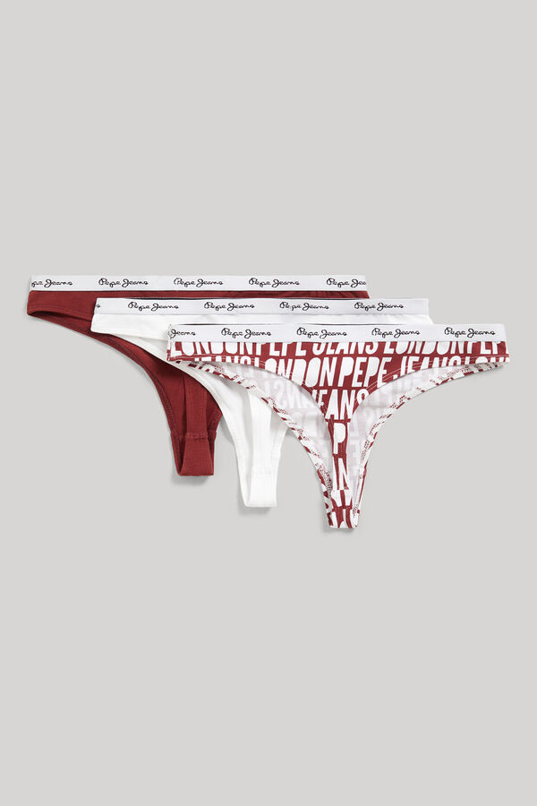 Pepe Jeans Pack de tres tangas printed