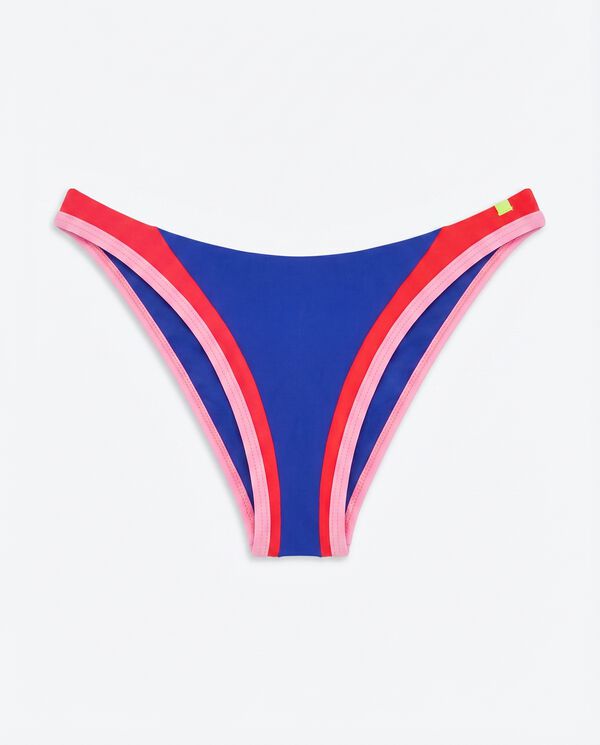 HI&BYE Plavi brazilski donji deo bikinija Print