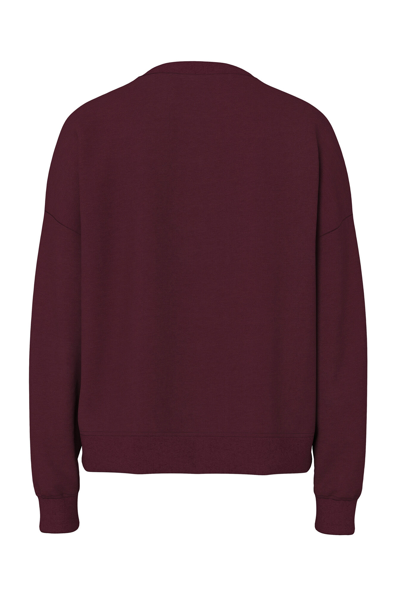 Pieces Sudadera casual burdeos Aesthetic club